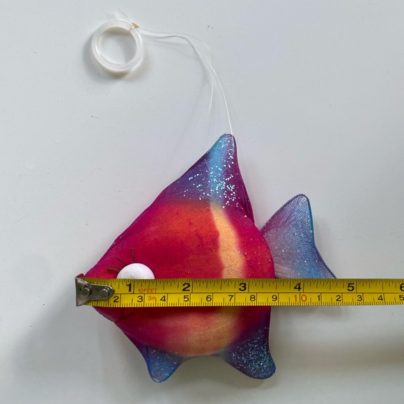 Tropical Sparkle Colorful Fish Ornament Toy - Picture 5 of 5
